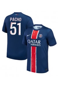 Paris Saint-Germain Willian Pacho #51 Fotballdrakt Hjemme Klær 2024-25 Korte ermer